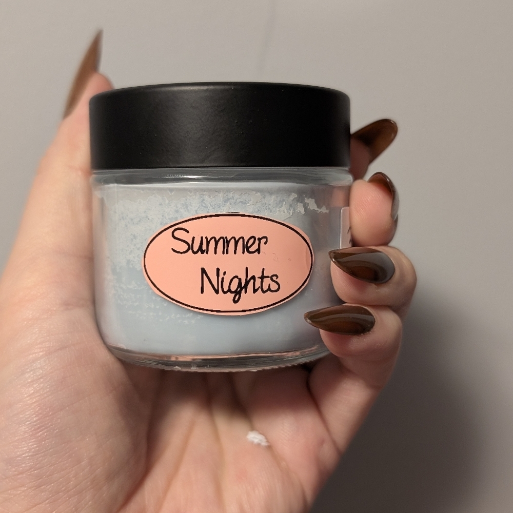 Summer Nights Blue Candle